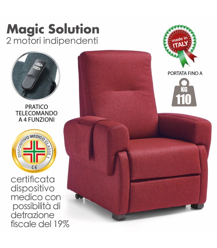 Poltrona Magic Solution Reclinabile Relax Dream 40 Verde XFEED