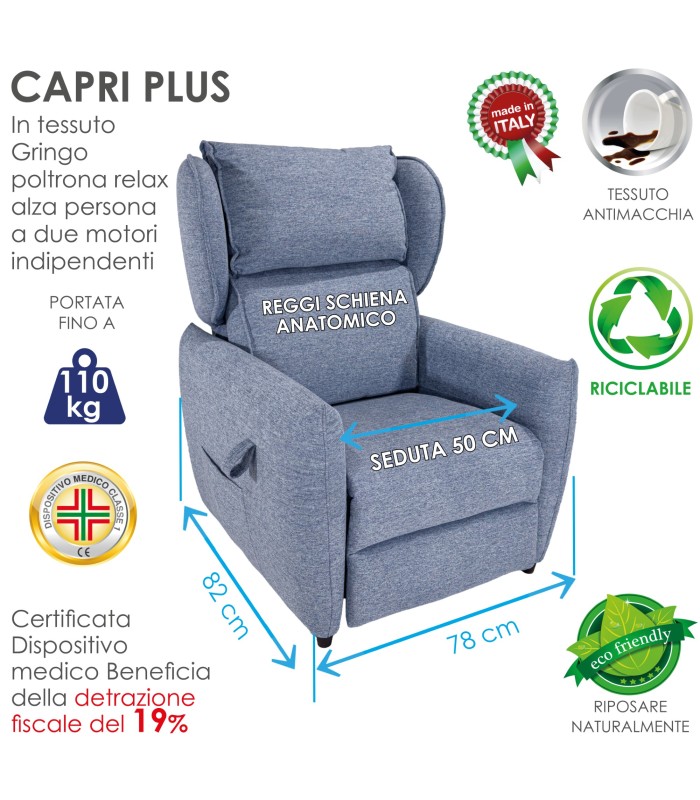 Poltrona Capri Plus Gringo 701 XFEED