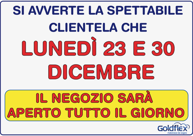 Apertura Natale